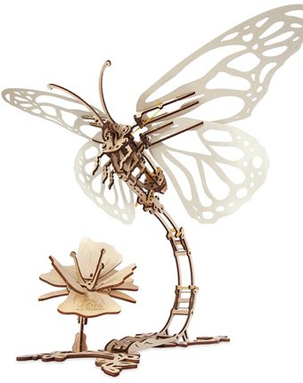 Миниатюра фотографии Ugears конструктор 3d-пазл бабочка