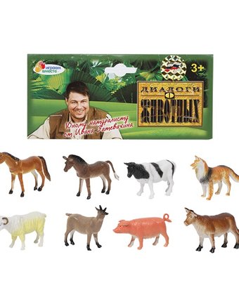 Миниатюра фотографии Игровой набор играем вместе диалоги о животных животные с фермы 8 см