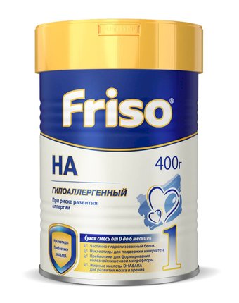 Смесь Friso «HA 1» профилактическая при риске развития аллерги с рождения, 400 г