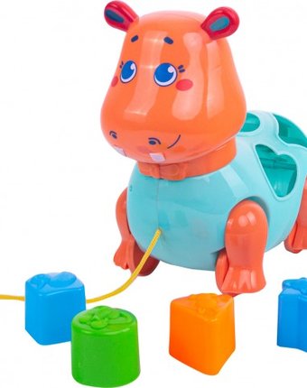 Каталка-игрушка Happy Snail Бегемот Бубба