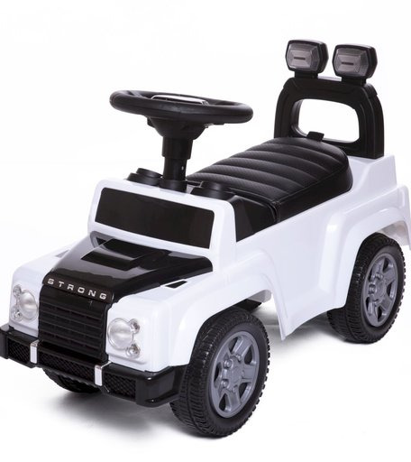 Каталка BabyCare Каталка Strong кожаное сиденье,белый