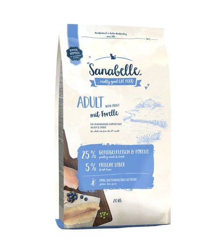 Сухой корм Sanabelle Adult NEW с форелью, 2 кг