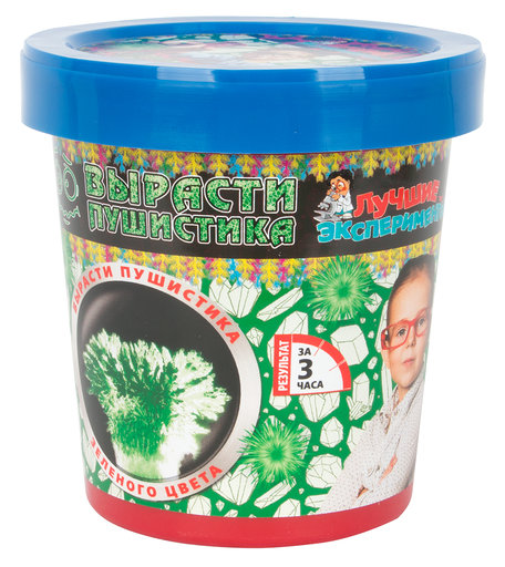 Набор для выращивания Лучшие эксперименты Вырасти зеленого пушистика