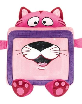 Чехол-игрушка для планшета Gulliver Кот 30 см цвет: розовый