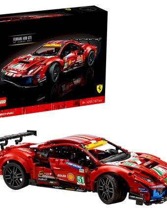 Конструктор LEGO Technic 42125 Ferrari 488 GTE “AF Corse #51”