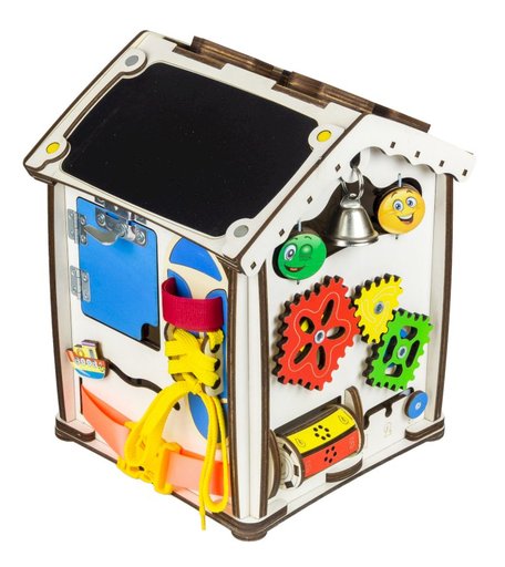 Домик развивающий Iwoodplay МУЛЬТИЦВЕТ