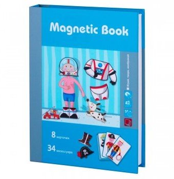 Миниатюра фотографии Развивающая игра magnetic book "интересные профессии"