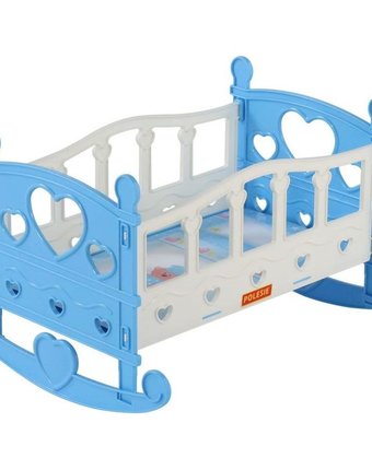 Кроватка для кукол Полесье №2, голубая