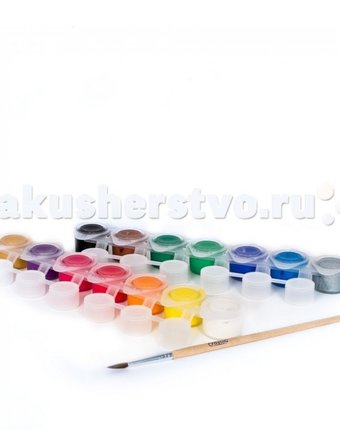 Миниатюра фотографии Crayola набор из темперных красок и кисточки