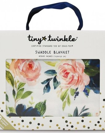 Пеленка TinyTwinkle Розы 120х120 см