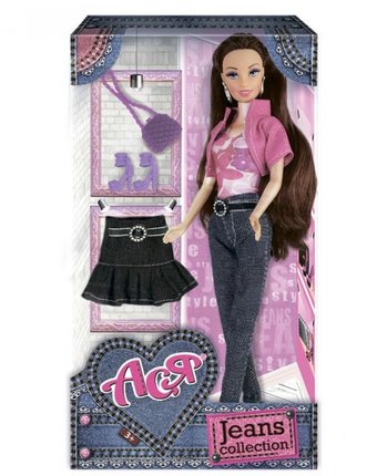 Toys Lab Кукла Ася Джинсовая коллекция дизайн 2 28 см
