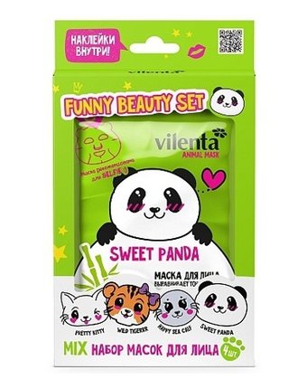 Миниатюра фотографии Vilenta подарочный набор funny beauty set sweet panda