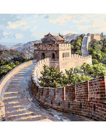 Миниатюра фотографии Живопись на подрамнике белоснежка великая китайская стена