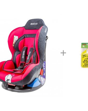 Автокресло Sparco F5000K и знак автомобильный Ребенок в машине Baby Safety