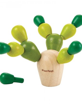 Миниатюра фотографии Деревянная игрушка plan toys игра кактус-балансир