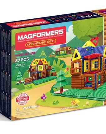 Конструктор Magformers Магнитный Log House Set (87 деталей)