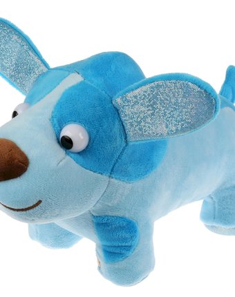 Миниатюра фотографии Мягкая игрушка мульти-пульти деревяшки собачка гав-гав 20 см цвет: голубой
