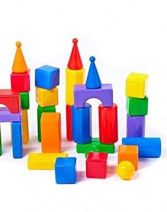 Миниатюра фотографии Развивающая игрушка свсд строительный набор стена-2 30 элементов