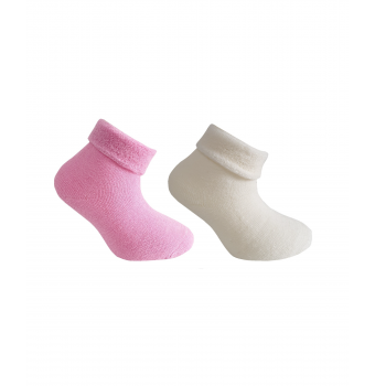 Носки шерстяные Janus, 2 пары, розовый, белый
