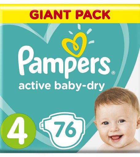 Подгузники Pampers Active Baby Dry (9-14 кг) шт.
