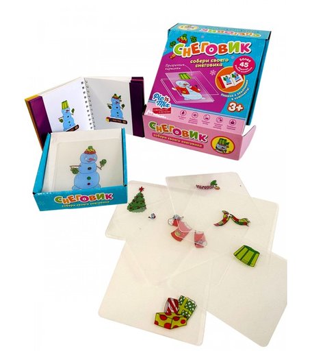 Pic`n Mix Развивающий пазл конструктор Микскод Снеговик