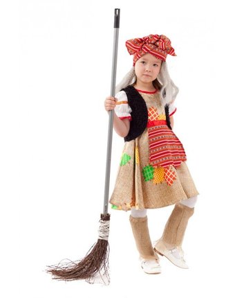 Миниатюра фотографии Пуговка карнавальный костюм баба яга русские сказки 1068 к-20