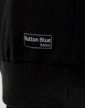 Миниатюра фотографии Черный свитшот button blue