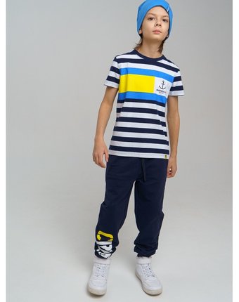 Миниатюра фотографии Playtoday брюки трикотажные для мальчика 12111531
