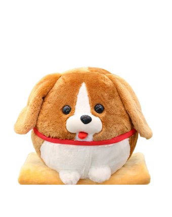 Мягкая игрушка Super01 собака Бигль 40 см цвет: коричневый