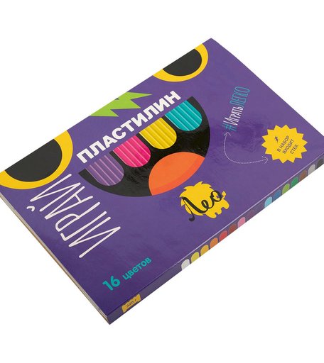 Пластилин классический Лео Играй, (16 цв/320 г)