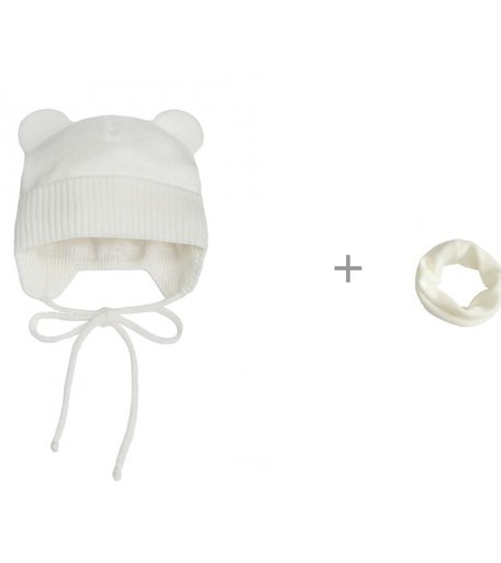 AmaroBaby Шапка вязаная Pure Love Bear и Снуд Pure Love Snood