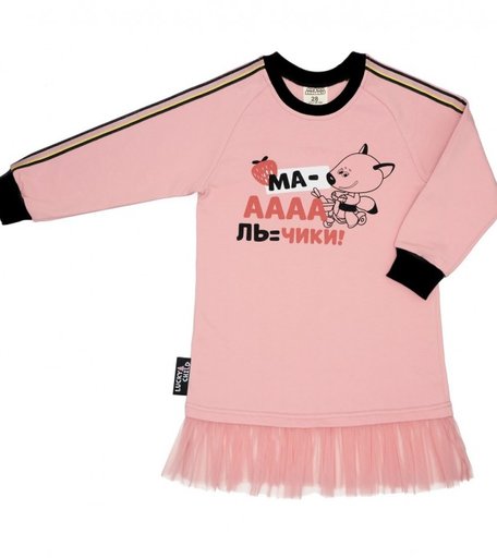 Lucky Child Платье детское Ми-Ми-Мишки 69-62пф/роз