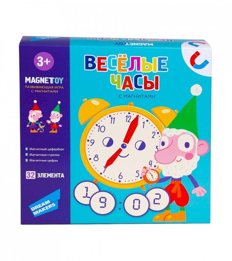 Настольная игра Dream Makers детская настольная Весёлые часы (маг.), разноцветный