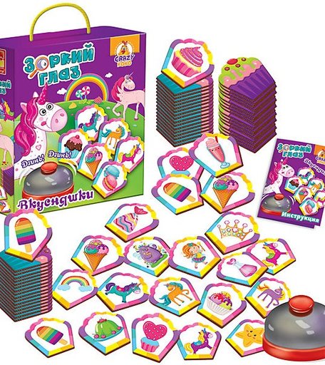 Vladi toys Игра со звонком Зоркий глаз Вкусняшки