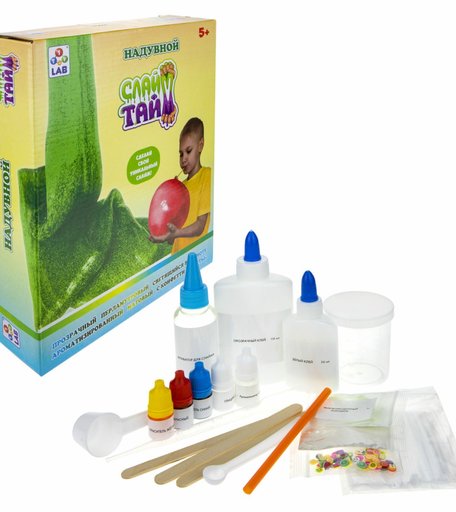 Набор для опытов Слайм тайм Сделай надувной слайм