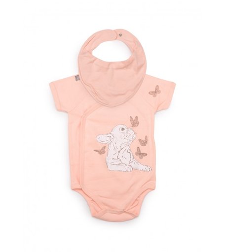Happy Baby Боди короткий рукав с нагрудным фартуком 90024