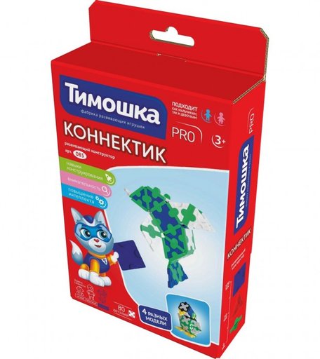 Конструктор Тимошка Коннектик (80 деталей)