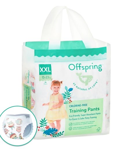 Трусики-подгузники Offspring Совы, р. 5, 15-23 кг, 24 шт