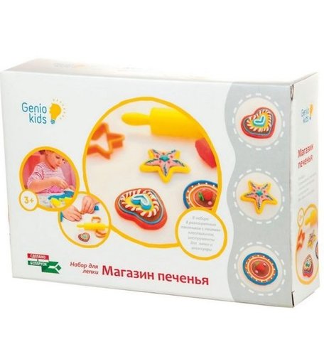 Тесто для лепки Genio Kids Магазин печенья 100 г 6 шт.
