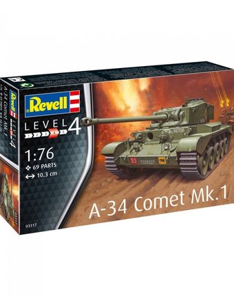 Миниатюра фотографии Revell сборная модель британский танк комета a-34 mk.1