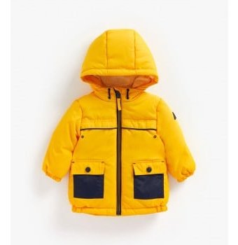 Миниатюра фотографии Куртка на флисовой подкладке, желтый