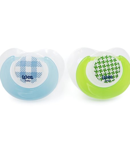 Пустышка WeeBaby TREND в контейнере силикон, 0-6 месяцев