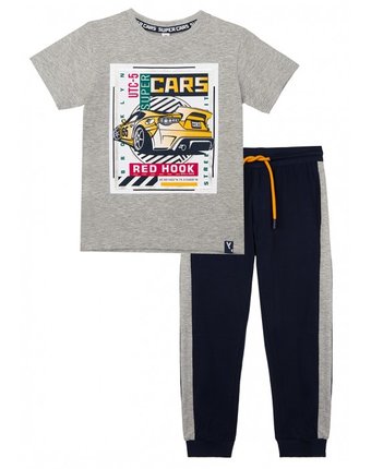Миниатюра фотографии Playtoday комплект: футболка и брюки super cars kids boys