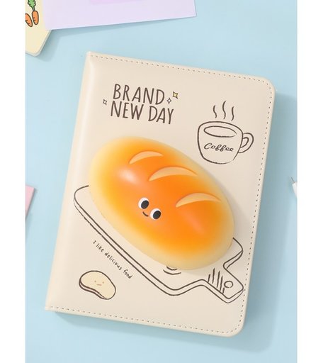 Mihi Mihi Блокнот со сквишем Хлебушек Brand New Day А5