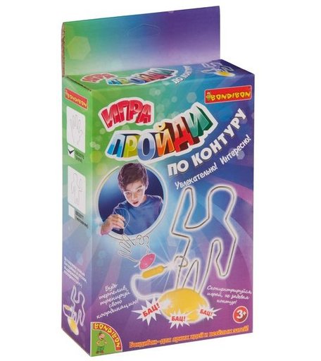 Bondibon Настольная игра Пройди по контуру по форме руки