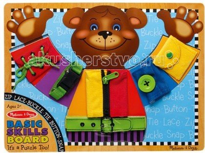 Деревянная игрушка Melissa & Doug Доска Развиваем основные навыки