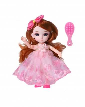 Funky Toys Кукла шарнирная Малышка Лили с расческой 16 см