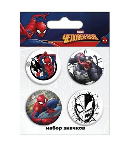 Набор значков Priority - Человек Паук, 10х8х0,8