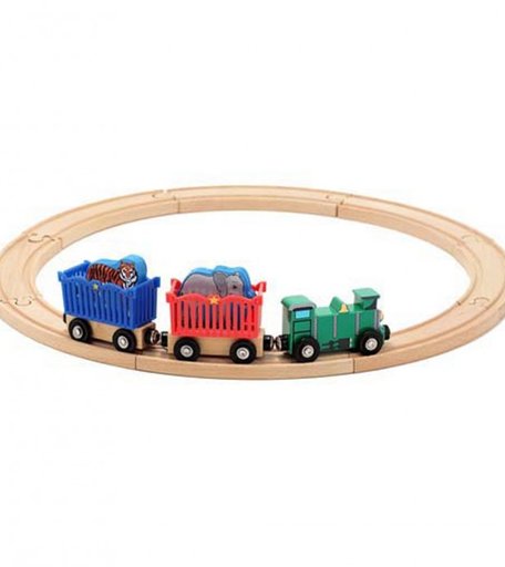 Деревянная игрушка Melissa & Doug Железная дорога набор Животные зоопарк