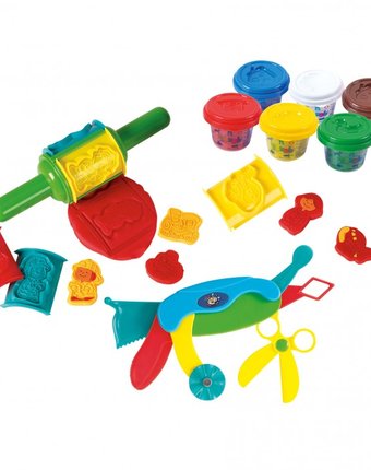 Playgo Набор с пластилином с валиком и инструментами